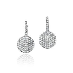 Phillips House Infinity Pave Drop Earrings - 14kyg and white diamonds 0.66 tcw